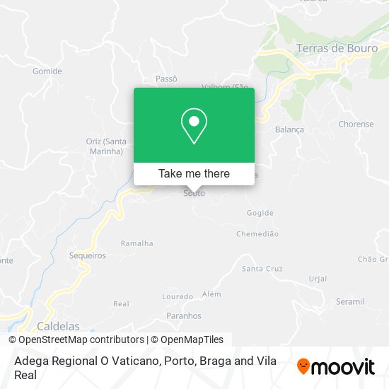 Adega Regional O Vaticano mapa