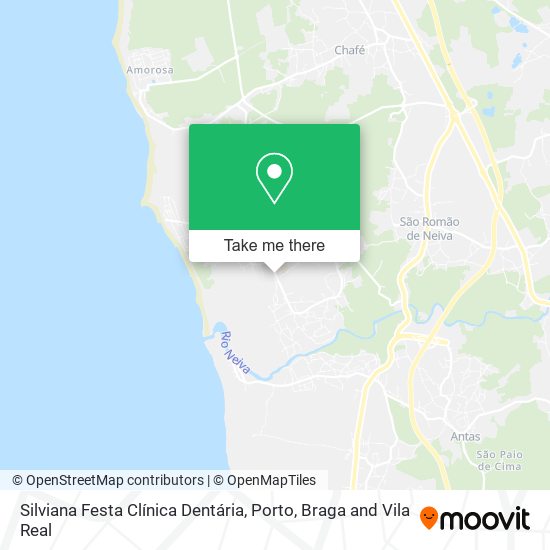 Silviana Festa Clínica Dentária mapa