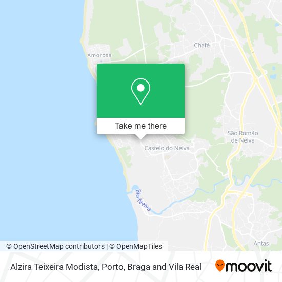 Alzira Teixeira Modista mapa
