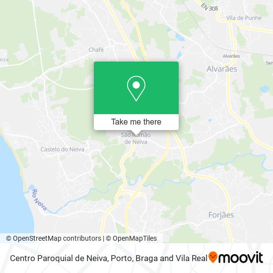 Centro Paroquial de Neiva mapa