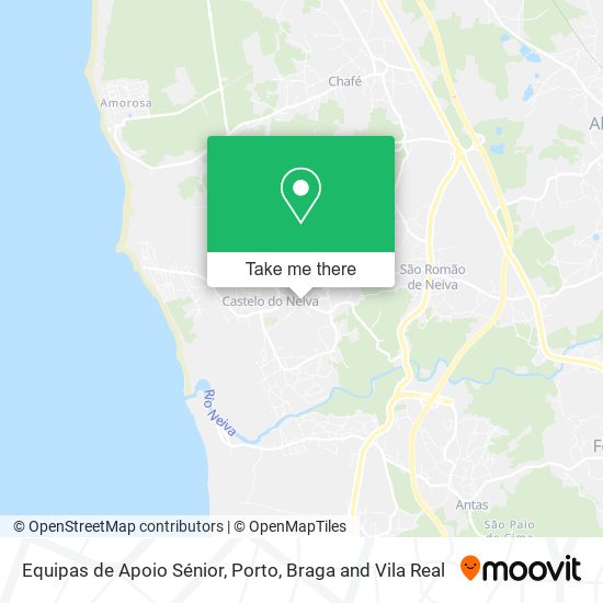 Equipas de Apoio Sénior mapa