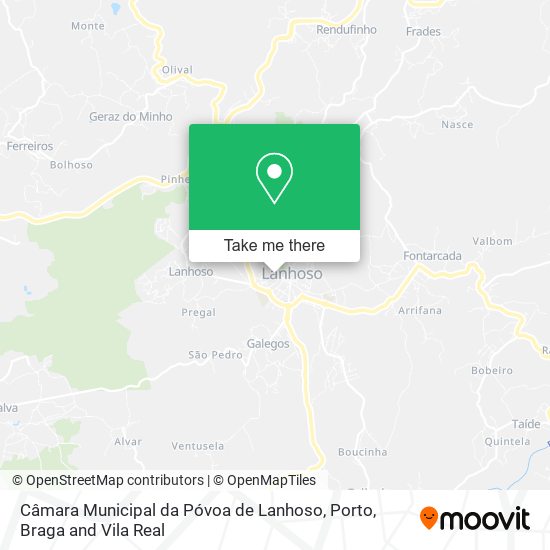 Câmara Municipal da Póvoa de Lanhoso map