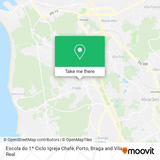 Escola do 1º Ciclo Igreja Chafé map