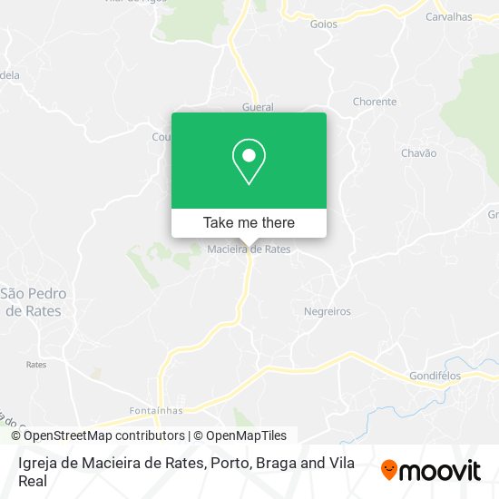Igreja de Macieira de Rates map