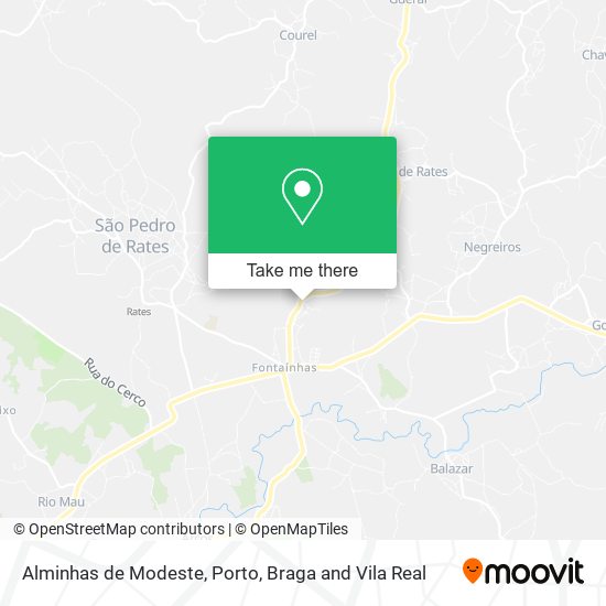 Alminhas de Modeste mapa