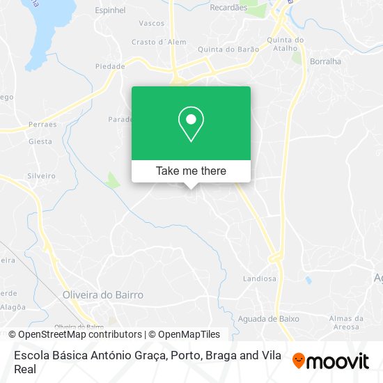 Escola Básica António Graça mapa