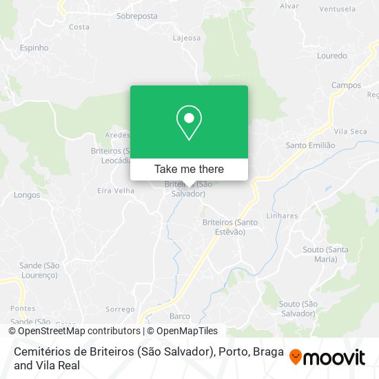 Cemitérios de Briteiros (São Salvador) map