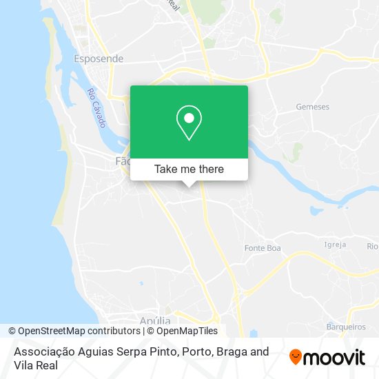 Associação Aguias Serpa Pinto map