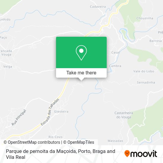 Parque de pernoita da Maçoida mapa