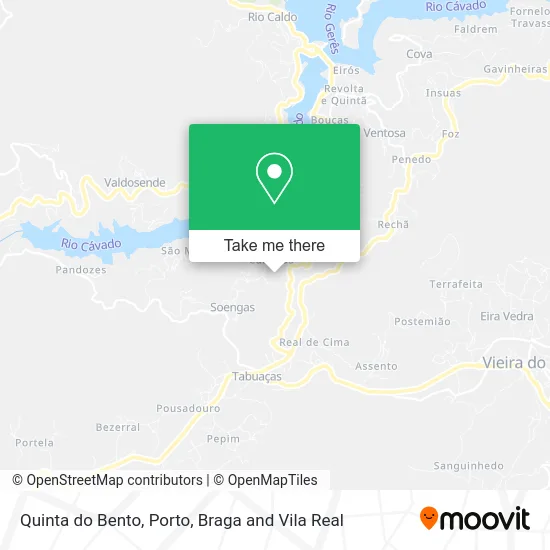 Quinta do Bento map