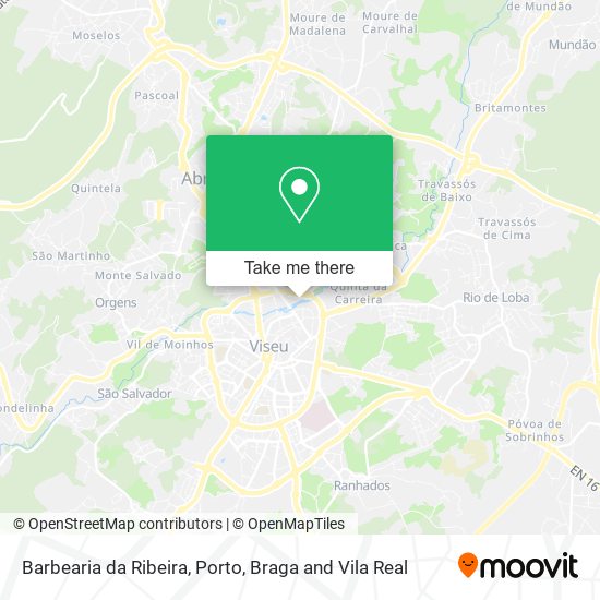 Barbearia da Ribeira mapa