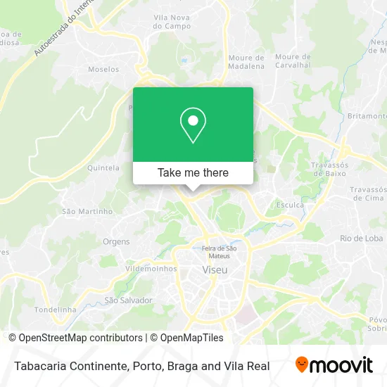 Tabacaria Continente map
