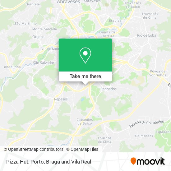 Pizza Hut map