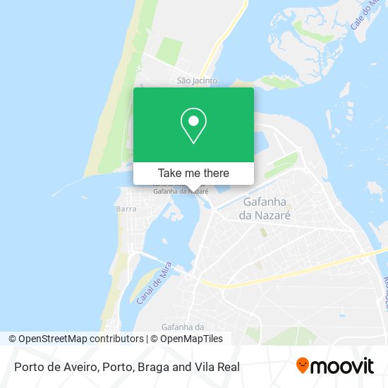 Porto de Aveiro map