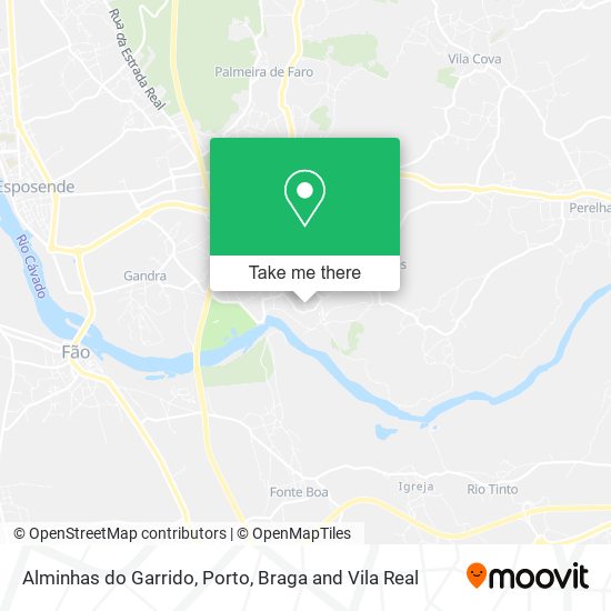 Alminhas do Garrido mapa
