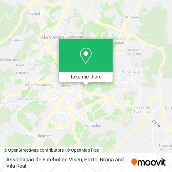 Associação de Futebol de Viseu map