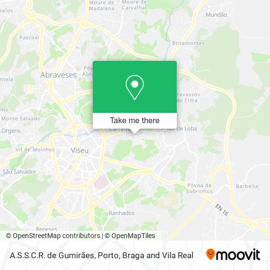 A.S.S.C.R. de Gumirães mapa