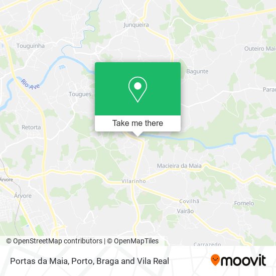 Portas da Maia mapa
