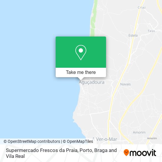 Supermercado Frescos da Praia mapa
