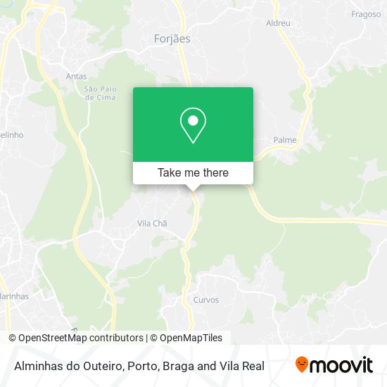 Alminhas do Outeiro mapa