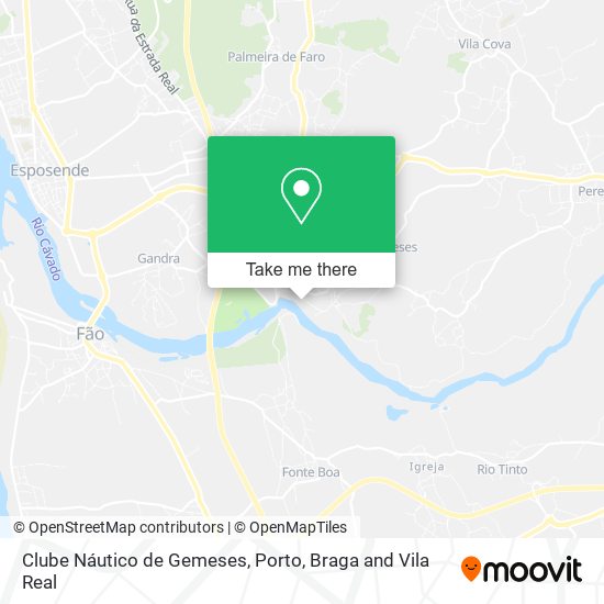Clube Náutico de Gemeses mapa