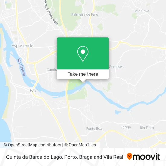 Quinta da Barca do Lago map