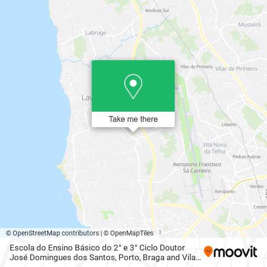 Escola do Ensino Básico do 2° e 3° Ciclo Doutor José Domingues dos Santos map