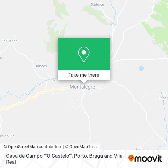 Casa de Campo ""O Castelo"" mapa