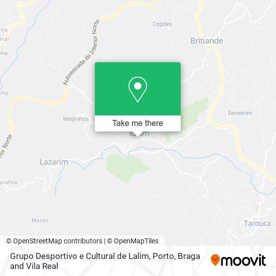 Grupo Desportivo e Cultural de Lalim mapa