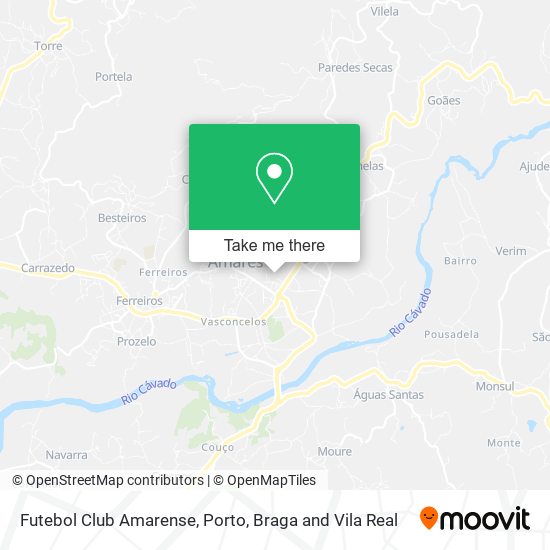 Futebol Club Amarense mapa