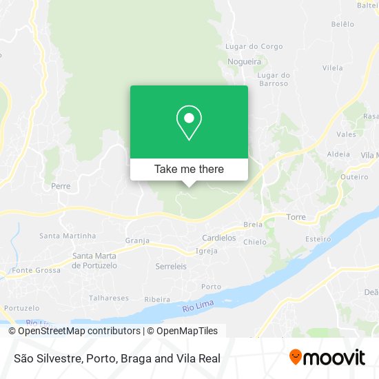 São Silvestre mapa