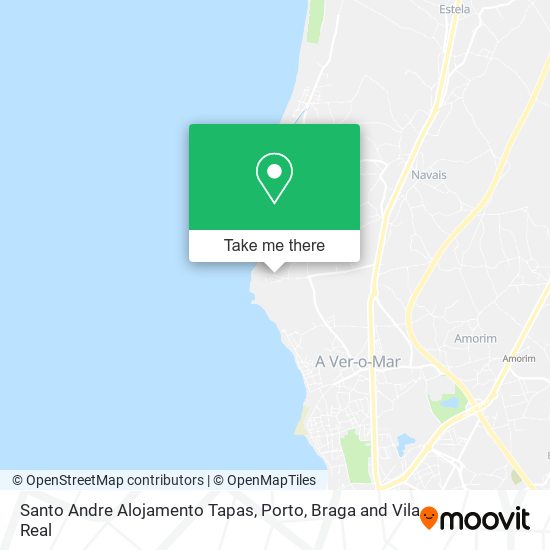 Santo Andre Alojamento Tapas map