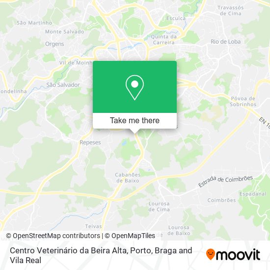 Centro Veterinário da Beira Alta mapa