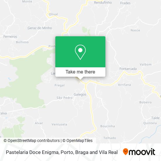 Pastelaria Doce Enigma mapa