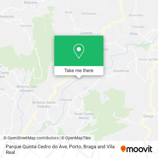 Parque Quinta Cedro do Ave map