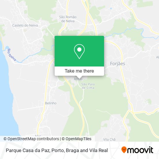 Parque Casa da Paz mapa