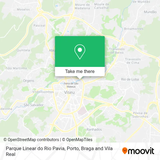 Parque Linear do Rio Pavia map