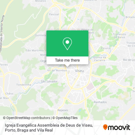 Igreja Evangélica Assembleia de Deus de Viseu map
