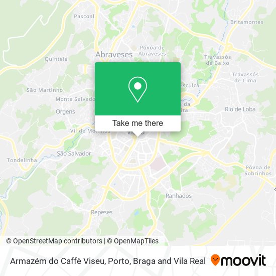 Armazém do Caffè Viseu mapa