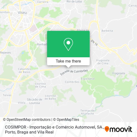 COSIMPOR - Importação e Comércio Automovel, SA. map