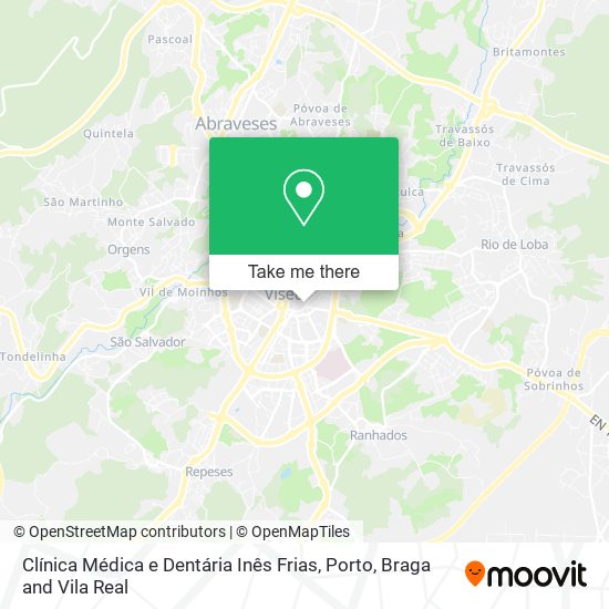 Clínica Médica e Dentária Inês Frias mapa