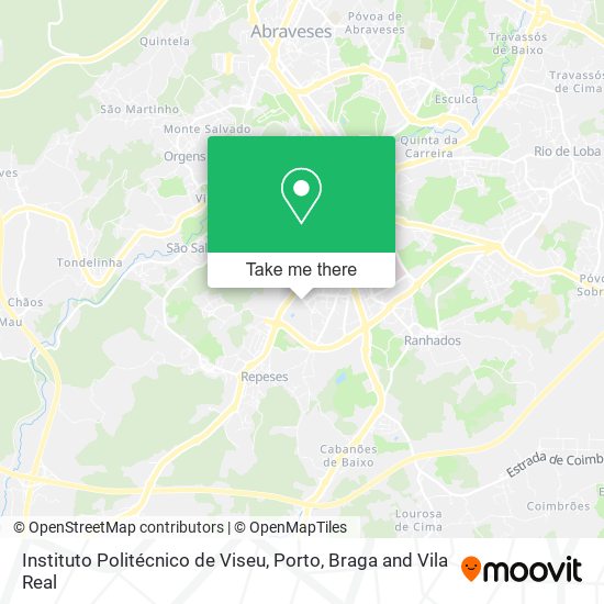 Instituto Politécnico de Viseu map