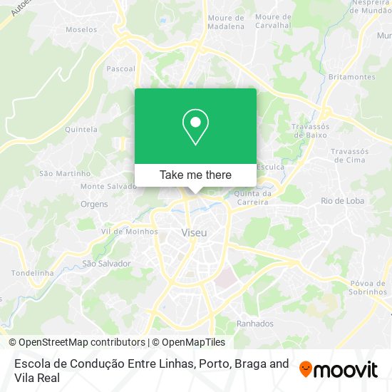 Escola de Condução Entre Linhas map