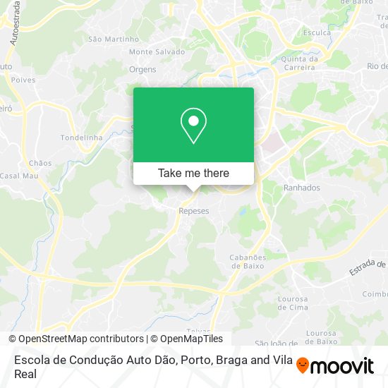 Escola de Condução Auto Dão map