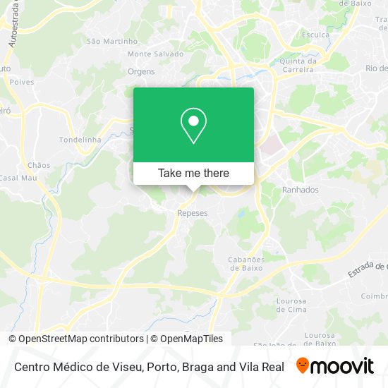 Centro Médico de Viseu map