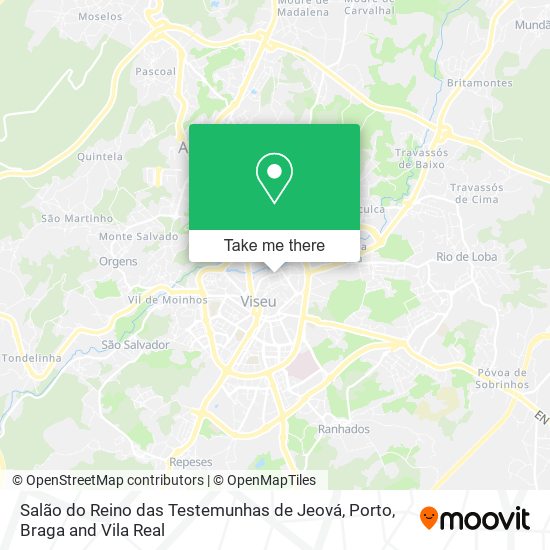 Salão do Reino das Testemunhas de Jeová map