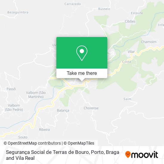 Segurança Social de Terras de Bouro map