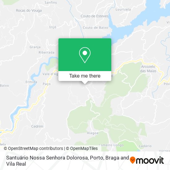 Santuário Nossa Senhora Dolorosa mapa