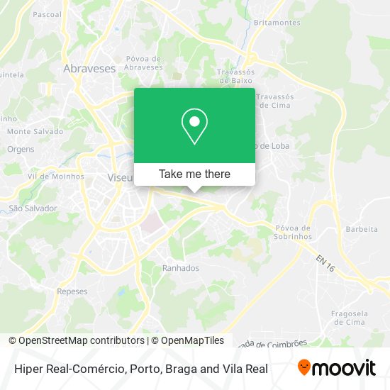 Hiper Real-Comércio mapa