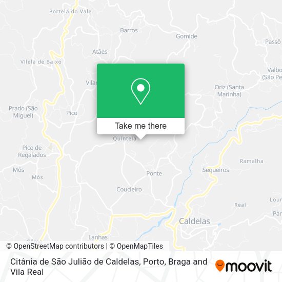 Citânia de São Julião de Caldelas map
